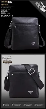 DongHong Men briefcase genuine handbag luxury designer authentic leather messenger bag travle single shoulder hand bags