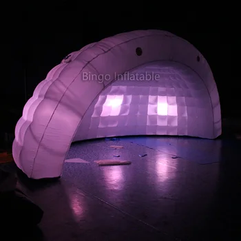Portable inflatable dome sea shell tent with led for party/wedding/events/commercial use toy tent