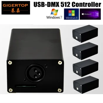 Ping 5XLOT USB DMX 512 Stage Lighting Controller FreeStyler DMX Control HD512 Box USB Power Supply Mini DMX512 Consoler