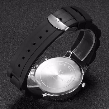 New V6 Brand Men's watches Silicone Strap Sport Watches for Men Fashion Quartz Wristwatches Casual Relogio Masculino Digital