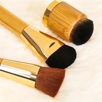 Makeup Brushes Set Fat/Flat Head Brush Double Head Brush with Canvas bag Cosmetic Make Up Tool