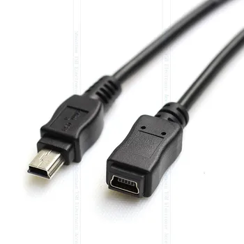 MINI USB 5 pin Male to Female Data Sync Charger Extension Cable Applicable to the car recorder GPS Navigator 0.5m 1.5m/5ft