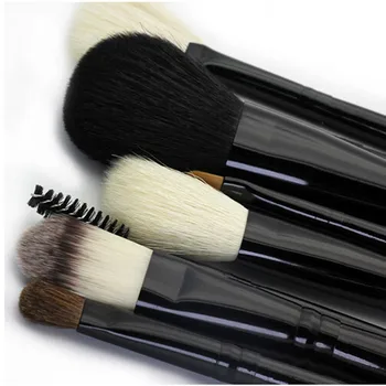 10 pcs Goat Hair Set Makeup Brushes Portable Travel Make up Brush Set Fan Foundation Contour Cosmetic Brush Set AG95