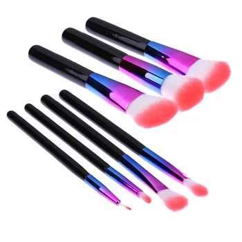 7pcs Colorful Diamond Handle Rainbow Makeup Brushes Make Up Brush Set Brochas Maquillaje Pinceaux Maquillage Beauty Tool