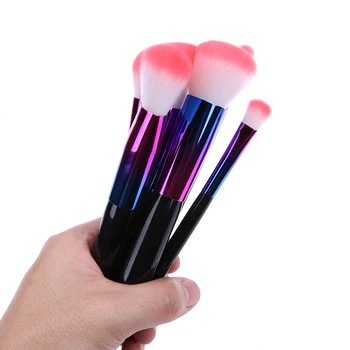 7pcs Colorful Diamond Handle Rainbow Makeup Brushes Make Up Brush Set Brochas Maquillaje Pinceaux Maquillage Beauty Tool