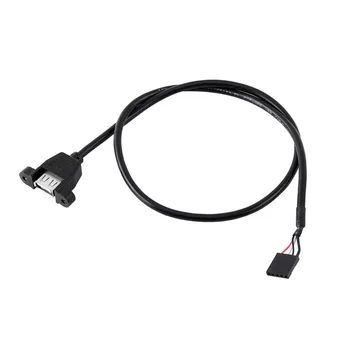 Internal Motherboard 5 Pin to USB Female Cable Adapter Extension Cable