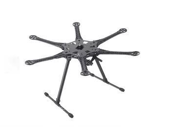 F08618-B HMF S550 F550 Hexacopter 6-Axis Frame Kit with Landing Gear +ESC Motor Welded+QQ SUPER Control Board+RX&TX+Propellers