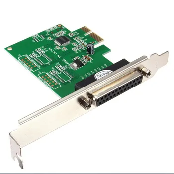 IEEE 1284 DB25 25 Pin Parallel Port PCI-E PCI Express Card Adapter for PC