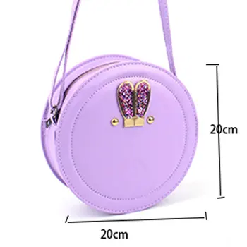 New Cute Rabbit Ear Women Bags PU Leather Women Messenger Bags Fashion Small Female Shoulder Bag Round Clutch Handbags bolsos