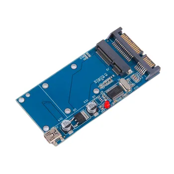 High Capacity High Power Serial MSATA to SATA/MINI USB Adapter Converter Card