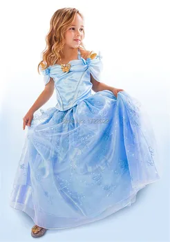 New Baby Girl's Cinderella Dress Limited Edition Costume Children Elsa Anna Princess Cosplay Dresses Kids Party Gift Fancy Cloth