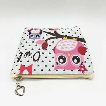 XINPENGNIAO new fashion Mini cartoon owl pattern Wallet Key bag boutique children zero PURSE Coin Bag