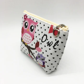 XINPENGNIAO new fashion Mini cartoon owl pattern Wallet Key bag boutique children zero PURSE Coin Bag