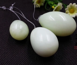 Natural xiu yan stone eggs for Kegel Exercise 3pcs in one sets pelvic floor muscles vaginal exercise yoni eggs