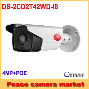 Hikvision IP Camera 4mp DS-2CD2T42WD-I8 Original English Version Can Be Upgraded Bullet Poe Camera HD 2688x1520 IR 80M