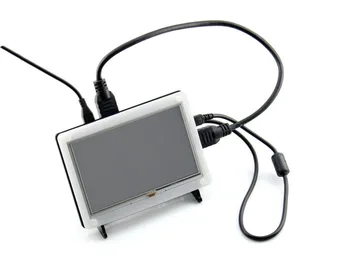 Modules Bicolor Case for 5inch LCD Type B Combines Raspberry Pi LCD Display 5inch HDMI LCD(B) and Pi into an All-in-one device