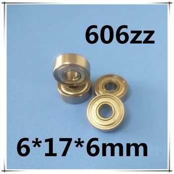 10pcs/lot metal Sealed Miniature Mini Bearing 606 606Z 606ZZ 6*17*6mm Carbon steel bearing