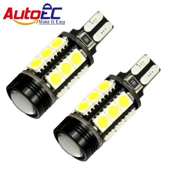 AutoEC 4x T15 LED 921 194 168 W16W 15 smd 5050 with high power ;ens Canbus 360 degrees Car Reverse Lamp light 12v #LC02