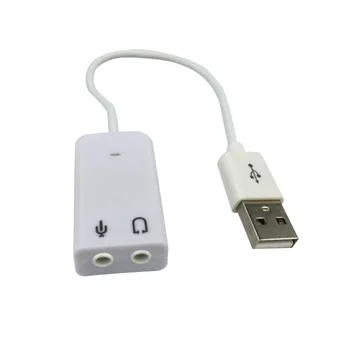 USB 2.0 Virtual 7.1 Channel Xear 3D External USB Sound Card Audio Adapter for Windows XP Win 7 8 Linux Vista For Mac OS