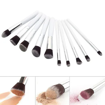 Makeup Brushes Set For Foundation Eyeshadow Powder Blush Eyeliner Eye Shadow Eyebrow Make Up Brushes Cosmetic Tool Kit 10pcs
