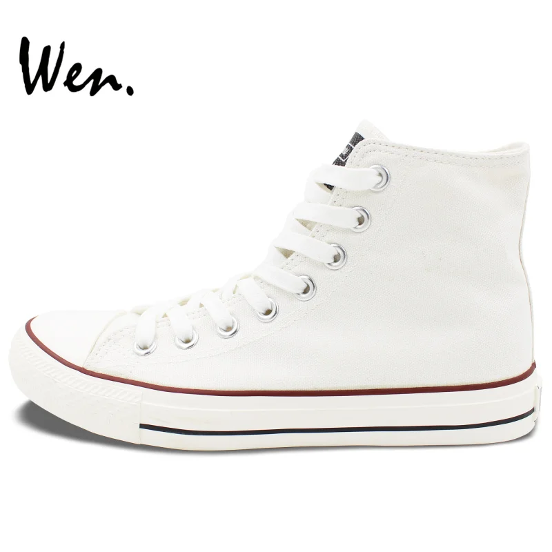 White Customize Shoes High Top Canvas Shoes