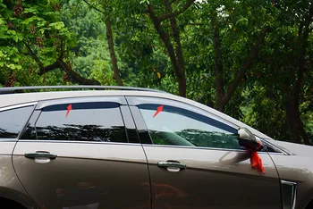 For Cadillac SRX 2012 2013 Window Visors Awnings Sunny Rain Protector Visor Guard 4 Pcs / Set