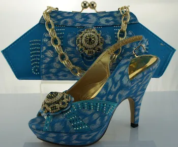 New Design African Woman Shoes And Bag Sets Fashion Italian Matching Shoe And Bag Set ME2205