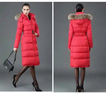 Winter Coat Women Fashion Women Hooded Floral X-Long Wadded Parkas Winter Jacket Women Cotton Padded Outerwear H5528