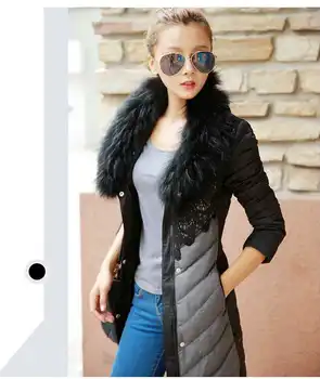 Designer Fashion Ladies Long Winter Overcoat Women Brand 90% White Duck Coat Jackets Plus Size H4653