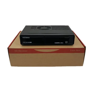 Original HEROBOX EX2 HD Linux System Enigma2 DVB-S2 satellite receiver Support cccam IPTV openpli blackhole openatv openvix