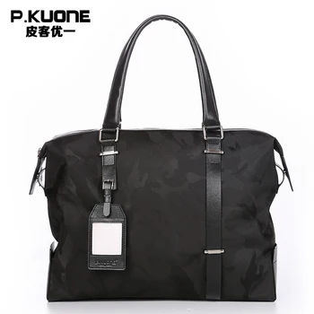 P.KUONE Brand Camouflage Fashion Travel Bag Men Big Totes Luggage Large Hand Bag Large Capacity Men's Casual Travel Bags Package