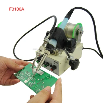 1pcs Automatic tin feeding machine constant temperature soldering iron Teclast iron F3100A multi-function foot soldering machine