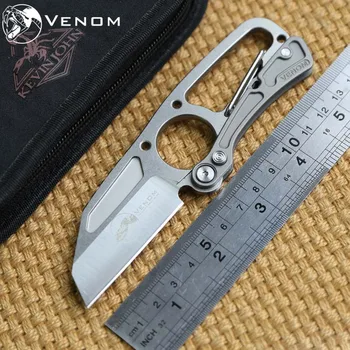 Venom DPx HIT Kevin John knife Cutter TC4 titanium 9Cr18MoV Tactical camping hunting outdoors pocket survival knives Tools gear