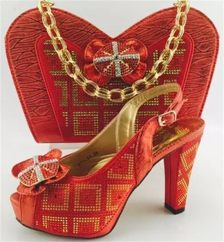 Fashion African Shoes Italian Shoe And Bag Set For Party In Women Italian Shoes With Matching Bags ME6601