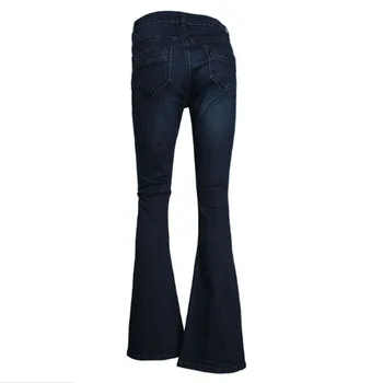 2016 Spring Women Stretch Jeans Female Flare Pants