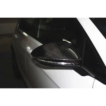 Golf MK7 Carbon Fiber Full Replacement Side Mirror Cover Caps For VW Golf7 MK7UP