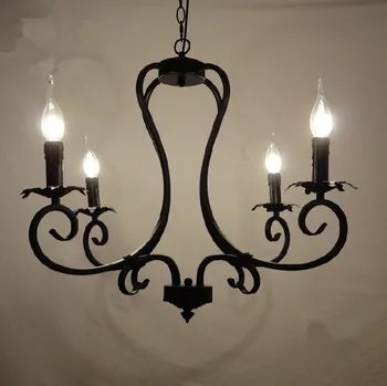 American style lamp pendant chandelier light iron lamp light living room dining room chandelier lighting
