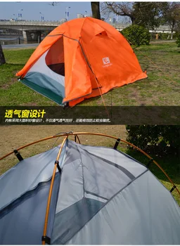 Outdoor 2-3 people double tent round aluminum pole tent Survival in the wild, mountain climbing hiking camping tent