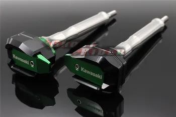 For KAWASAKI Z250 2013-Green New Design Motorcycle Frame Sliders Crash Protector Falling Protection