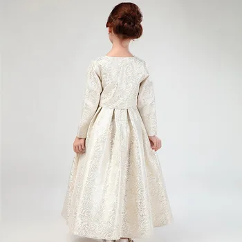 Maggie's Walker Girls Wedding Party Dress with Shawl 2017 Noble Design Flower Gowns Children Teenage Flower Formal Infant Dress