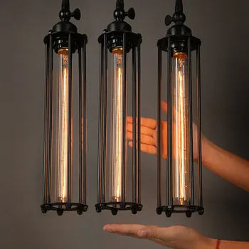 Vintage Retro Restaurant Pendant Lights American Country Style Edison Flute Lamp Industrial Warehouse Loft Light