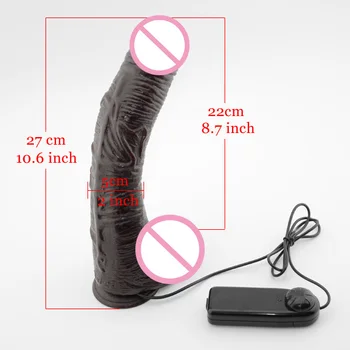 10.5'' Big Dildo, Brown Vibrating Realistic Penis, Super Soft Huge Dildo Vibrator, Strong Suction Cup, Sex Toys, Sex Products