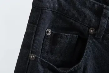 2017 women's brand jeans flower embroidery high waist jeans full length denim jeans regular pencil pants cotton slim denim jeans