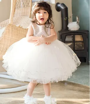 Kids Girls Summer Dress lace baby girl child Korean princess dress in summer