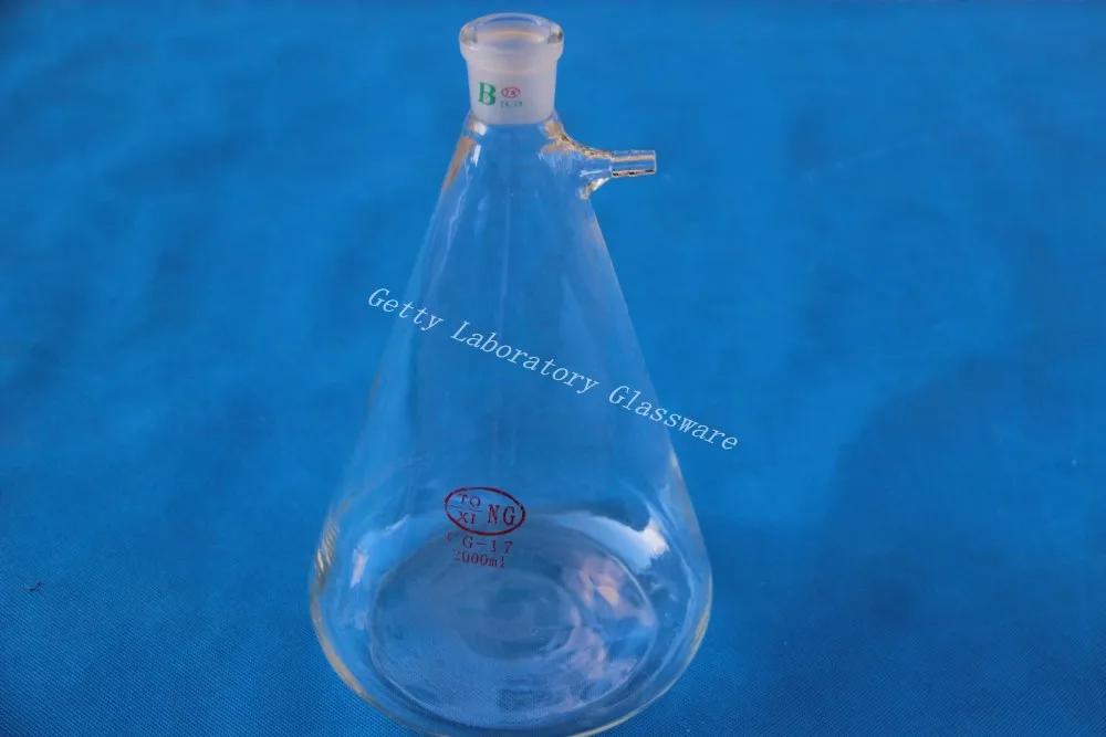 2000ml Vacuum Filter Flask, Filting Flask, 24/29 joint, 10mm side hose connection
