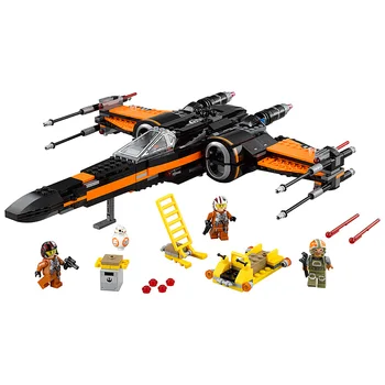 LEPIN or LELE Star Wars 7 Poe's X-Wing Fighter Figure toys building blocks set marvel compatible with legoe
