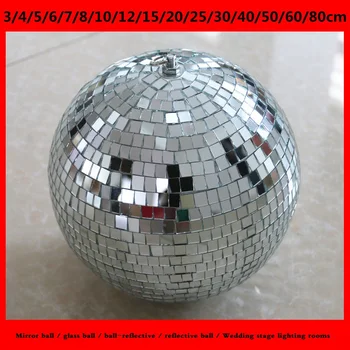 3CM-80CM diameter mirror / glass / reflector / reflective ball / Wedding stage lighting rooms