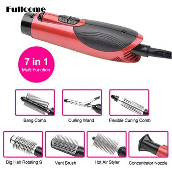7-in-1 Multifunctional 800W Styling Electric Hair Dryer Hairdryer Set Hair Curler/Straightening Irons Styling Tools HS09-47C