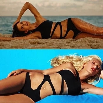 LvKong black one-piece swimsuit bikini Women's bikini swimsuit show thin swimsuit