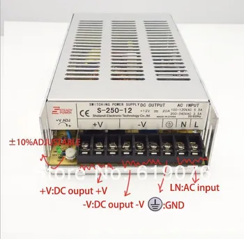 250W 36V Single Output Switching power supply for FSDY AC to DC led